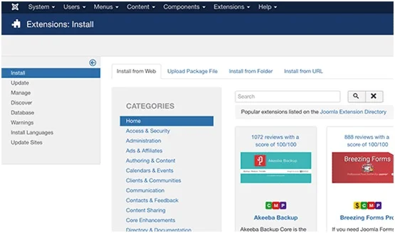 Joomla extensions