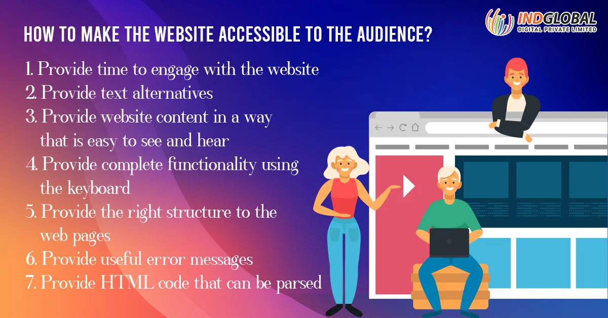 Make the Website Accessible to the Audience
