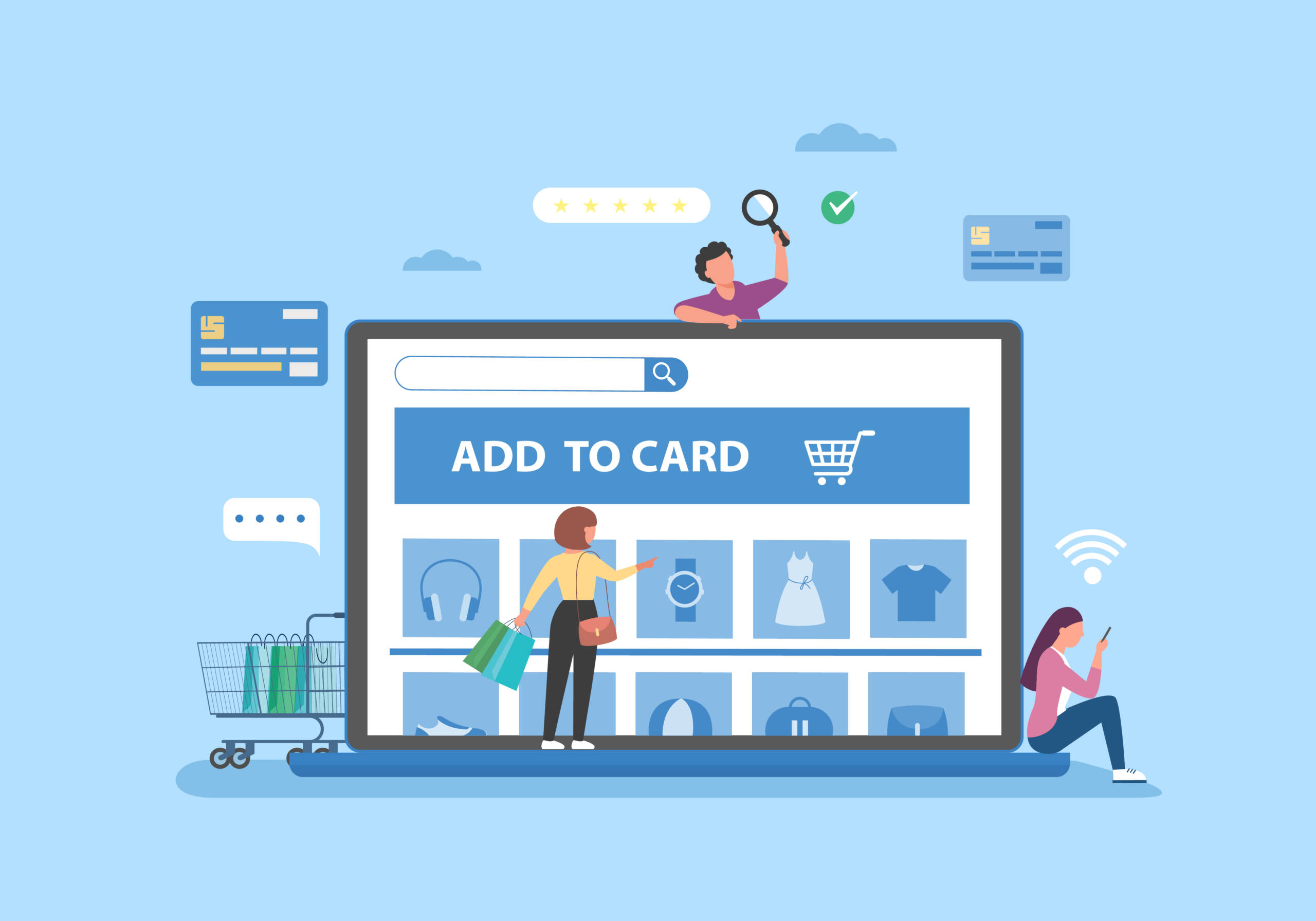 Shopping Cart and Customer Check-out Features