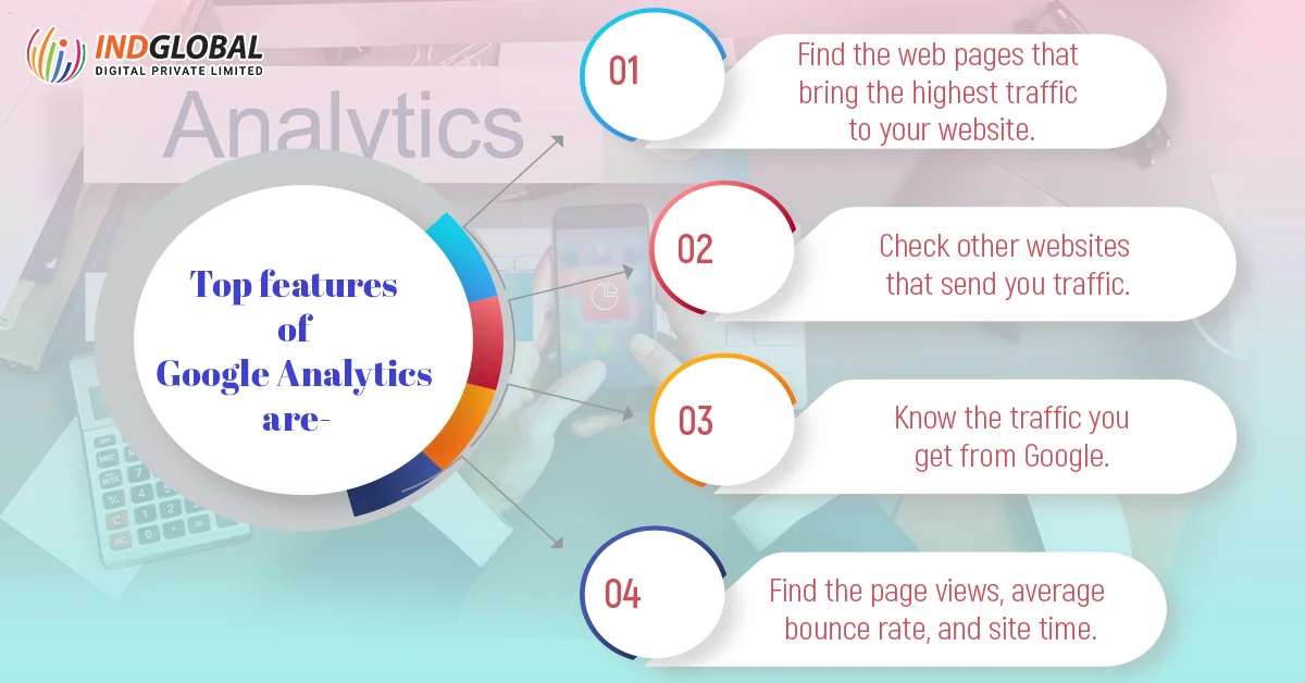 top features of Google Analytics are
